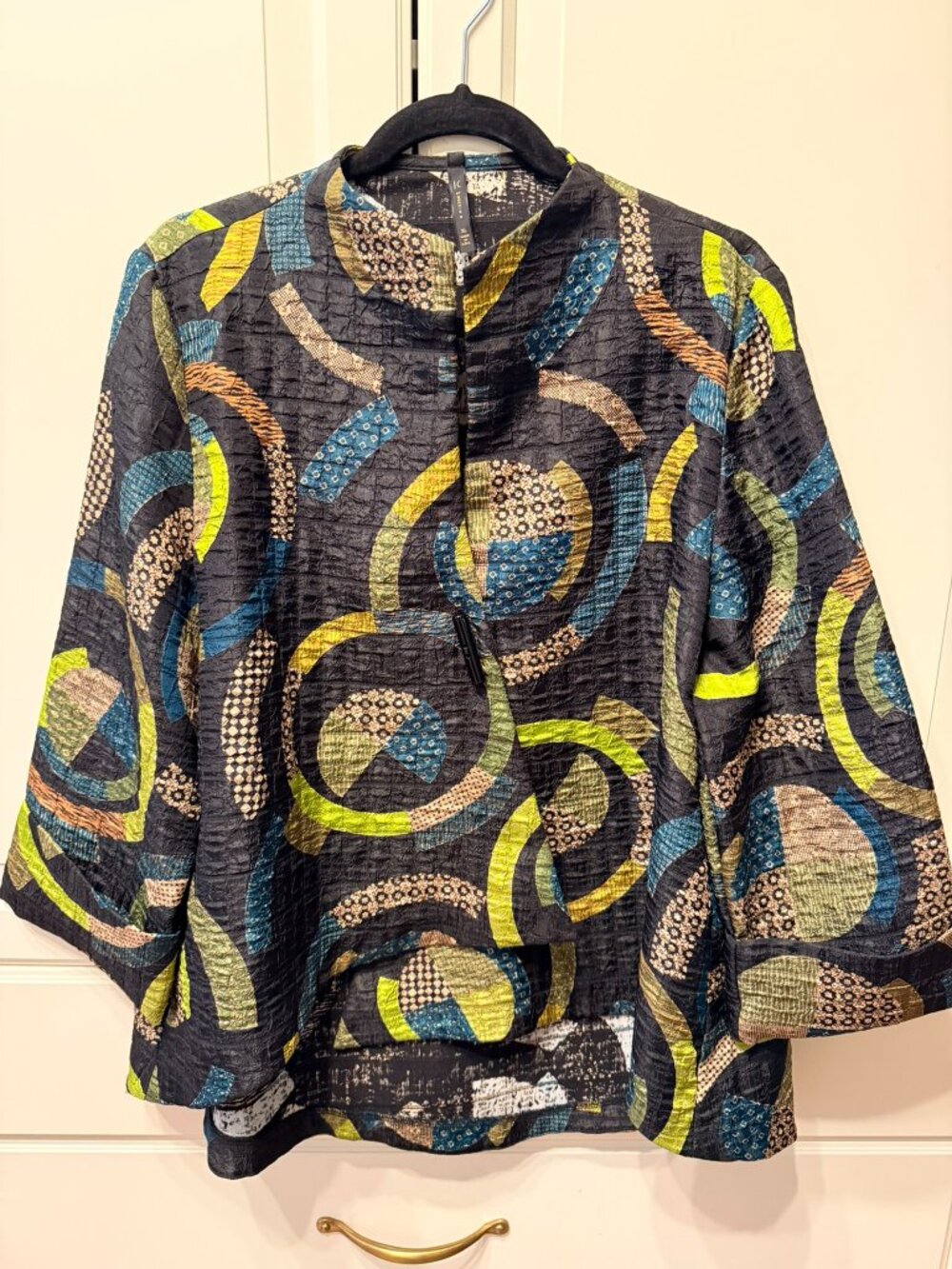 IC BY CONNIE K Women’s Asymmetrical Hi Low Jacket (Size XL)
